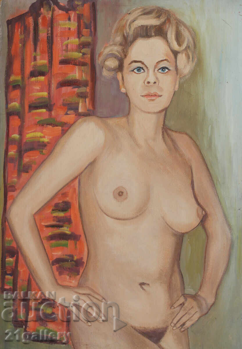 Old oil painting, female portrait, nude body with price 650.00 BGN | € 332.34 Old oil painting, female portrait, nude body with price 650.00 BGN | € 332.34
