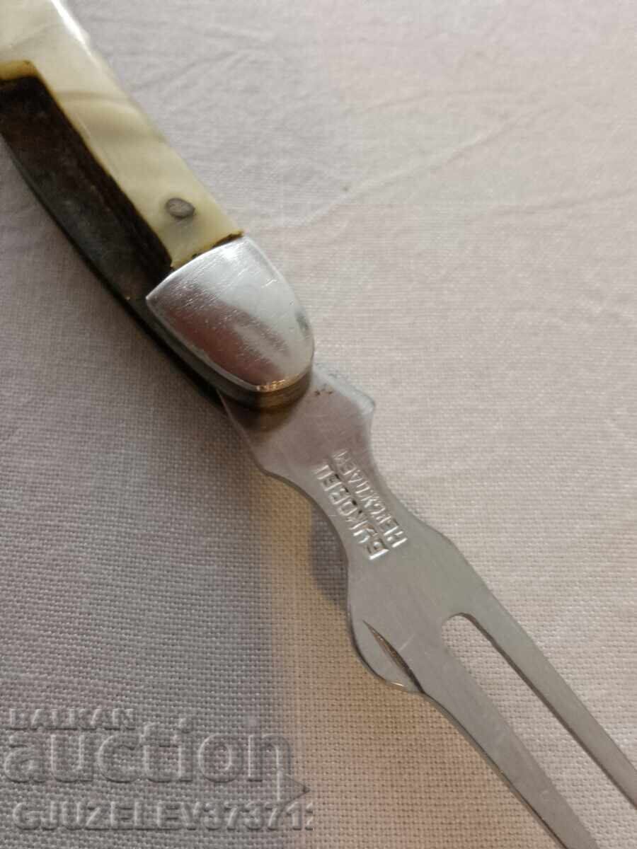 Bukovec, Old mother-of-pearl collector's tourist knife - 5