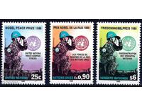 ΟΗΕ Νέα Υόρκη Γενεύη Βιέννη 1989 - Κράνη MNH