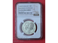 100 forinți 1981 g. Botev și Petőfi NGC PF 69