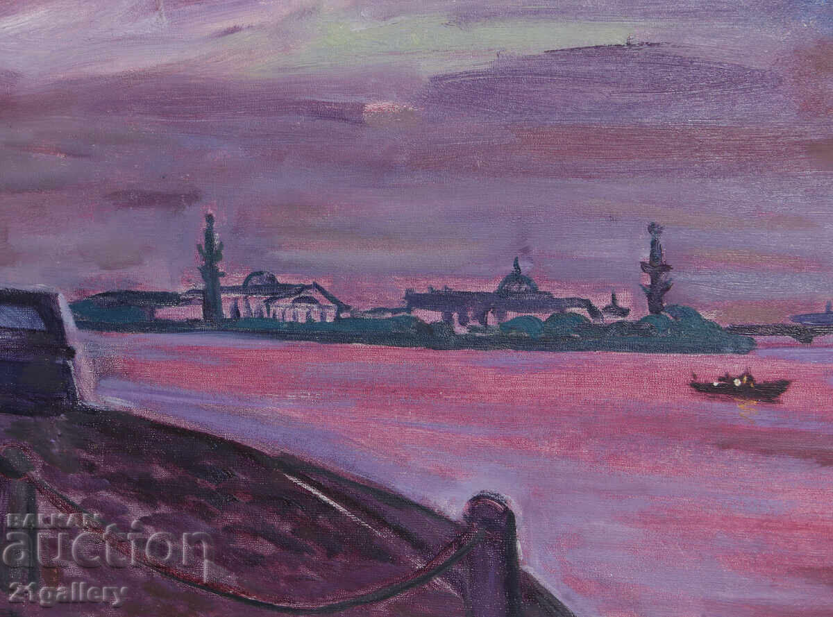 Καθηγητής Στογιάν Ντομούστσιεφ (1935-2021) Τοπίο από την Αγία Πετρούπολη - 5