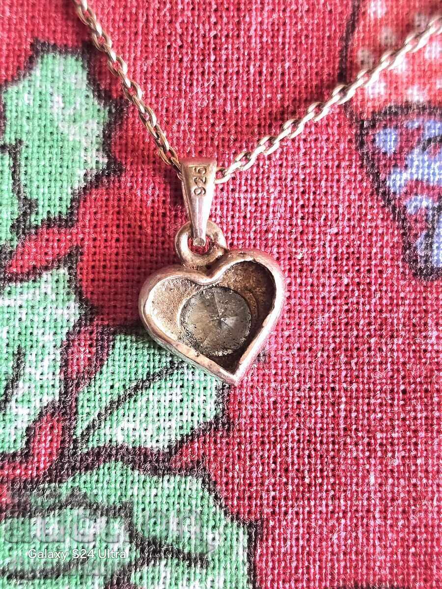 Silver chain with pendant. 45cm. I'm listing over 100 Auctions - 5 Silver chain with pendant. 45cm. I'm listing over 100 Auctions - 5