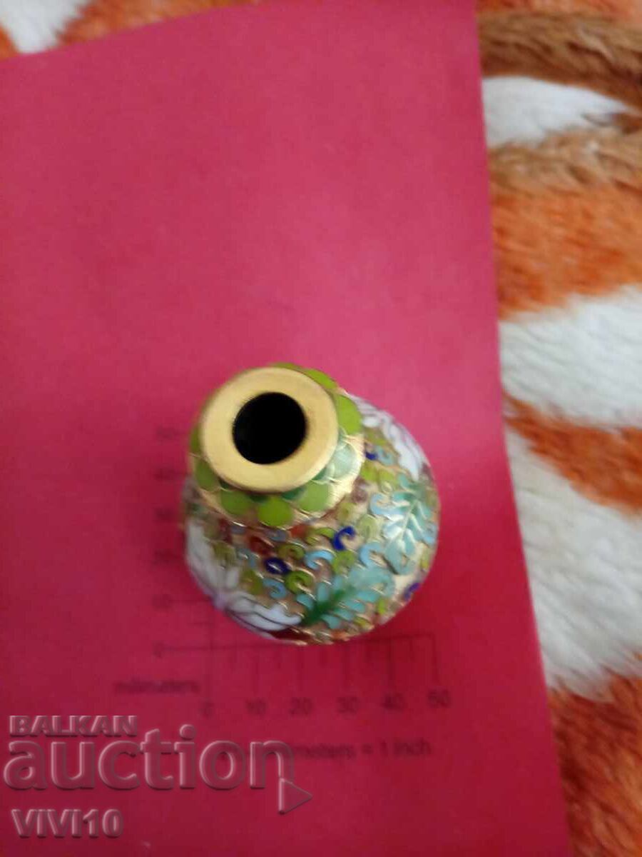 Licitație Vază veche email, cloisonné