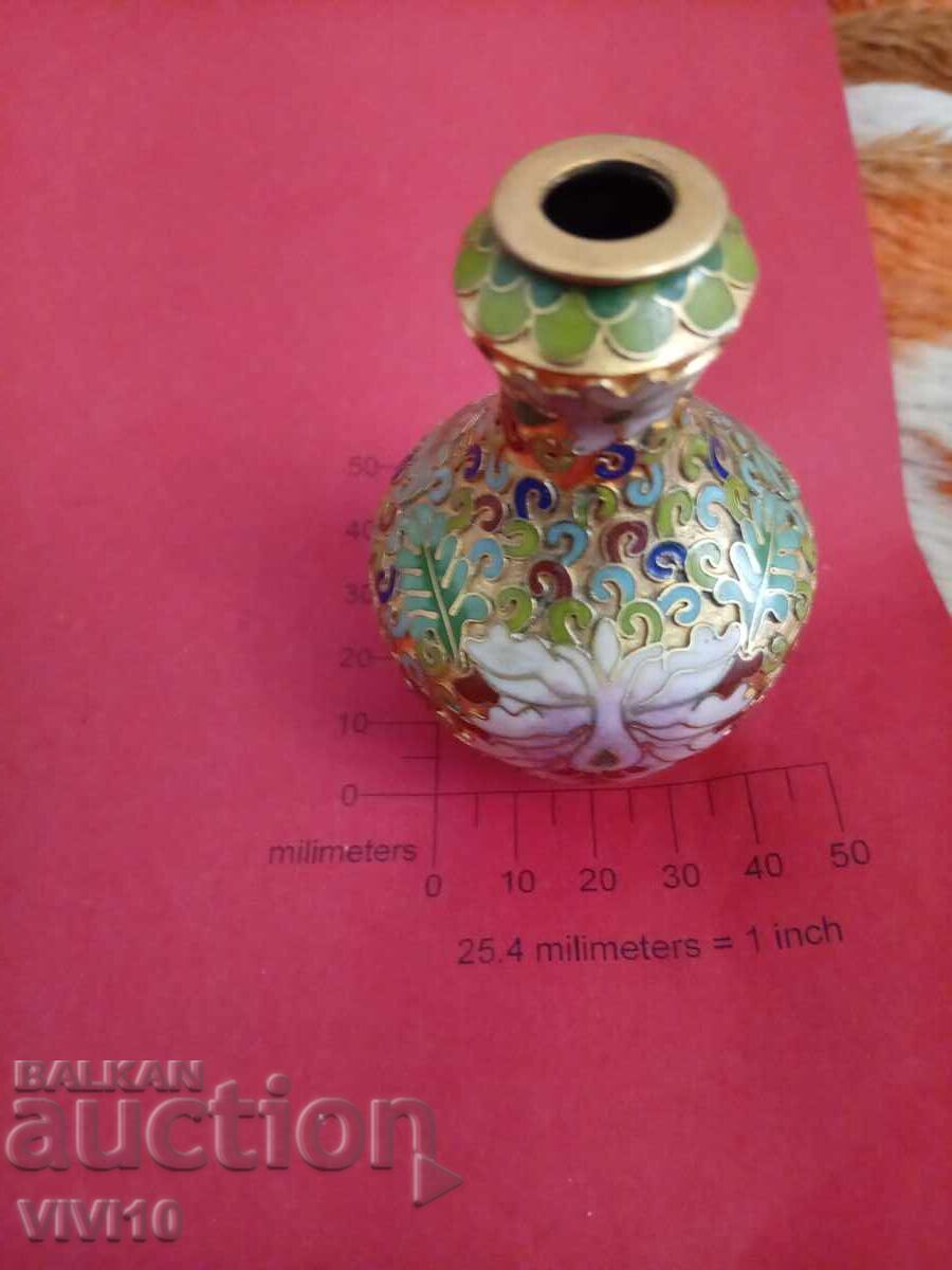 Vază veche email, cloisonné