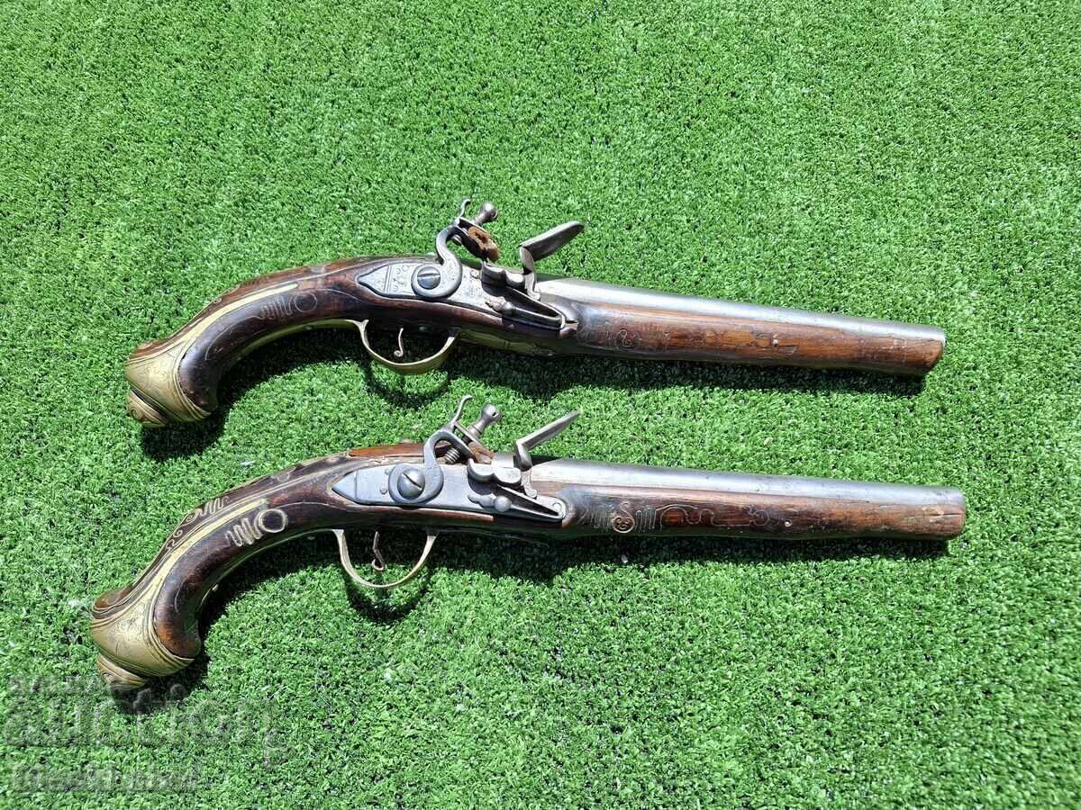 A pair of flintlocks A pair of flintlocks