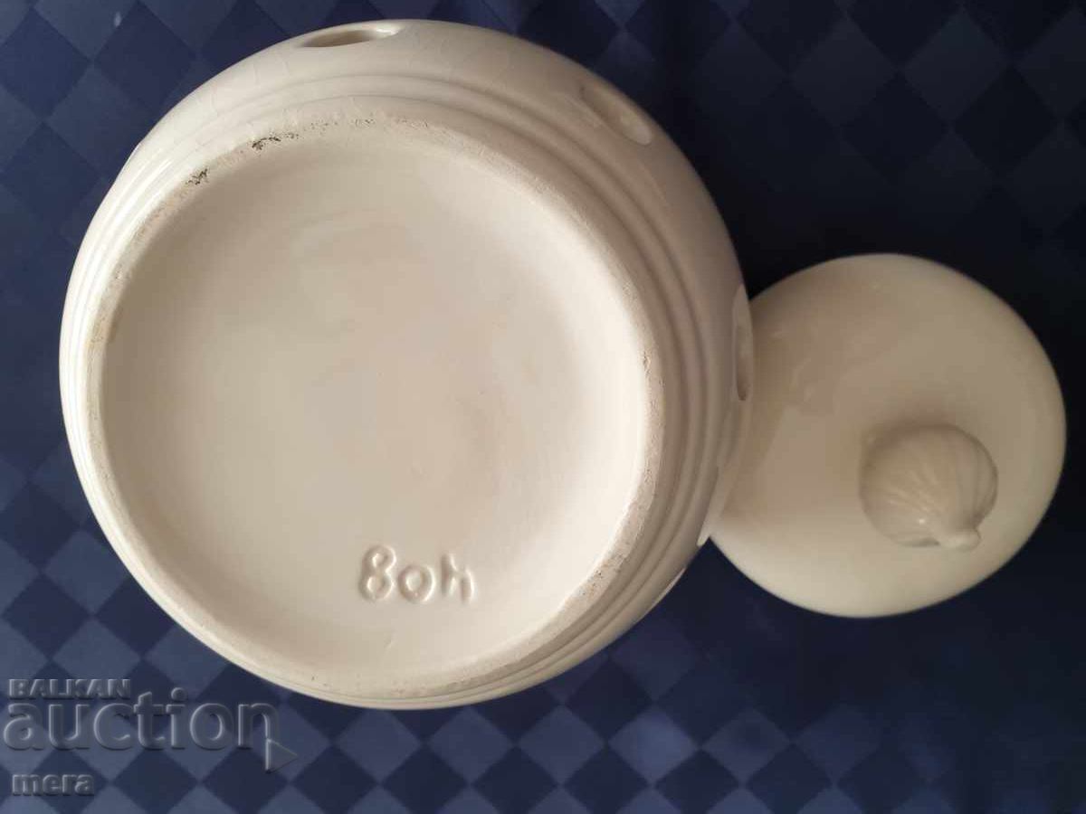 Porcelain Onion Container - 5