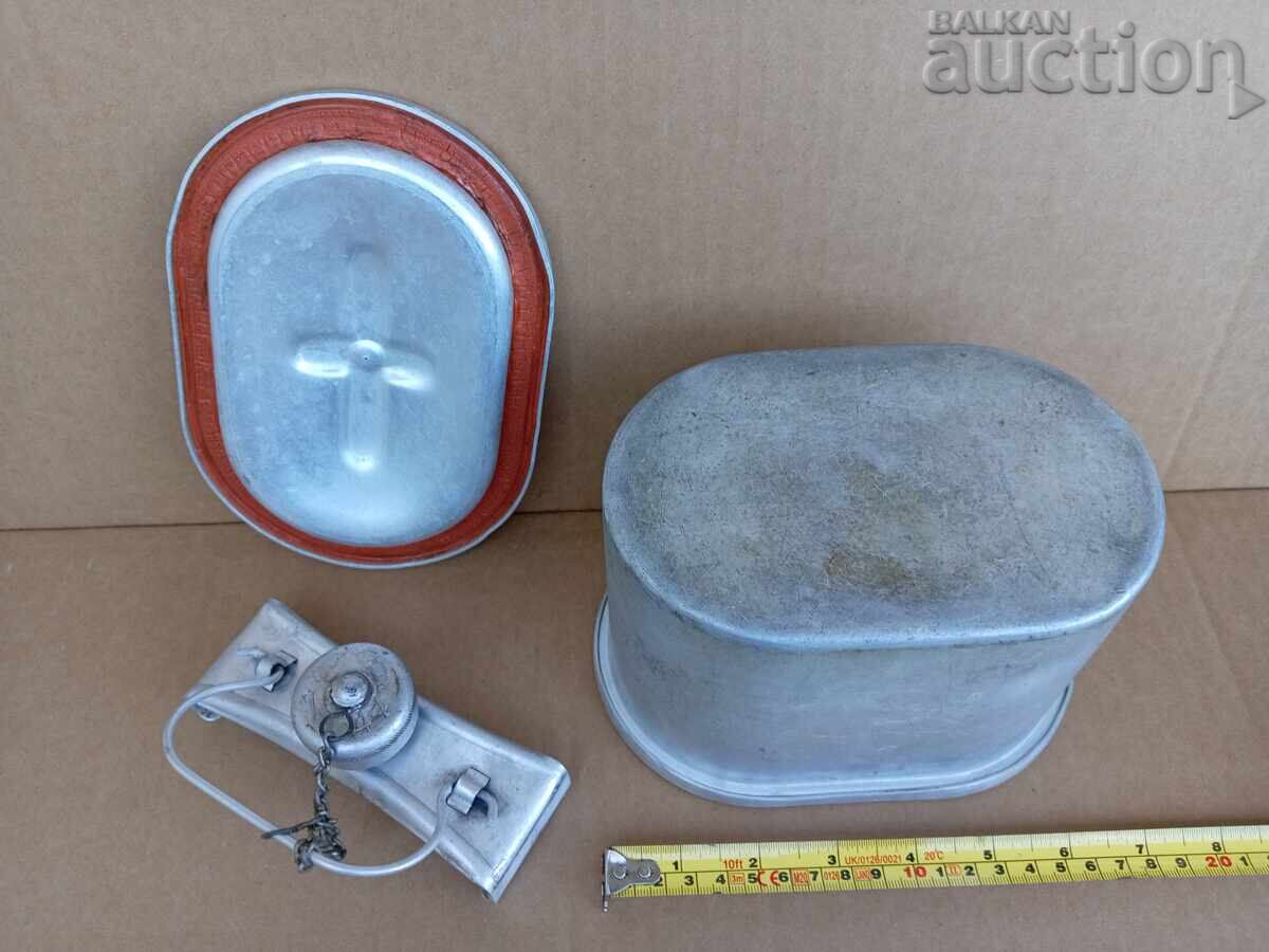 Cană germană veche pentru mâncare Pantera. Panter. WW2 WWII - 5