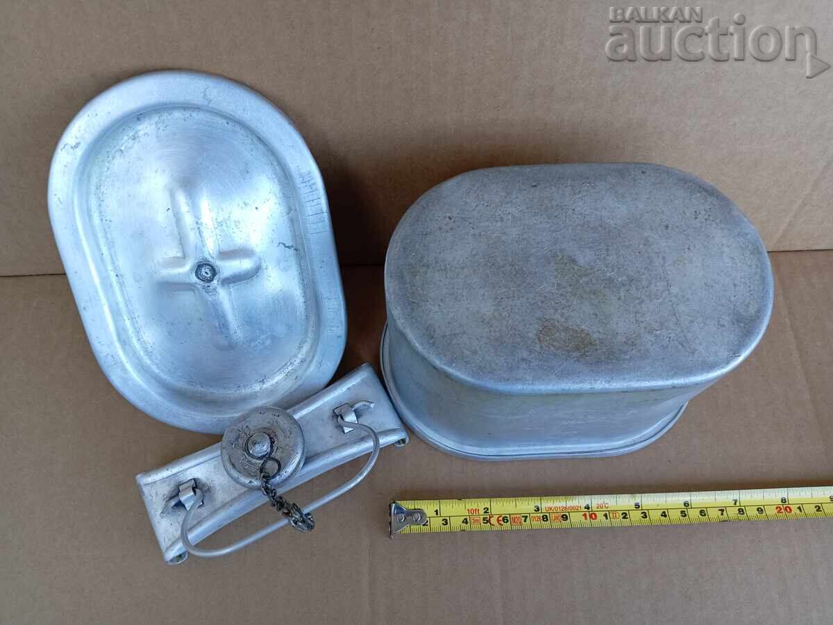 Cană germană veche pentru mâncare Pantera. Panter. WW2 WWII - 7