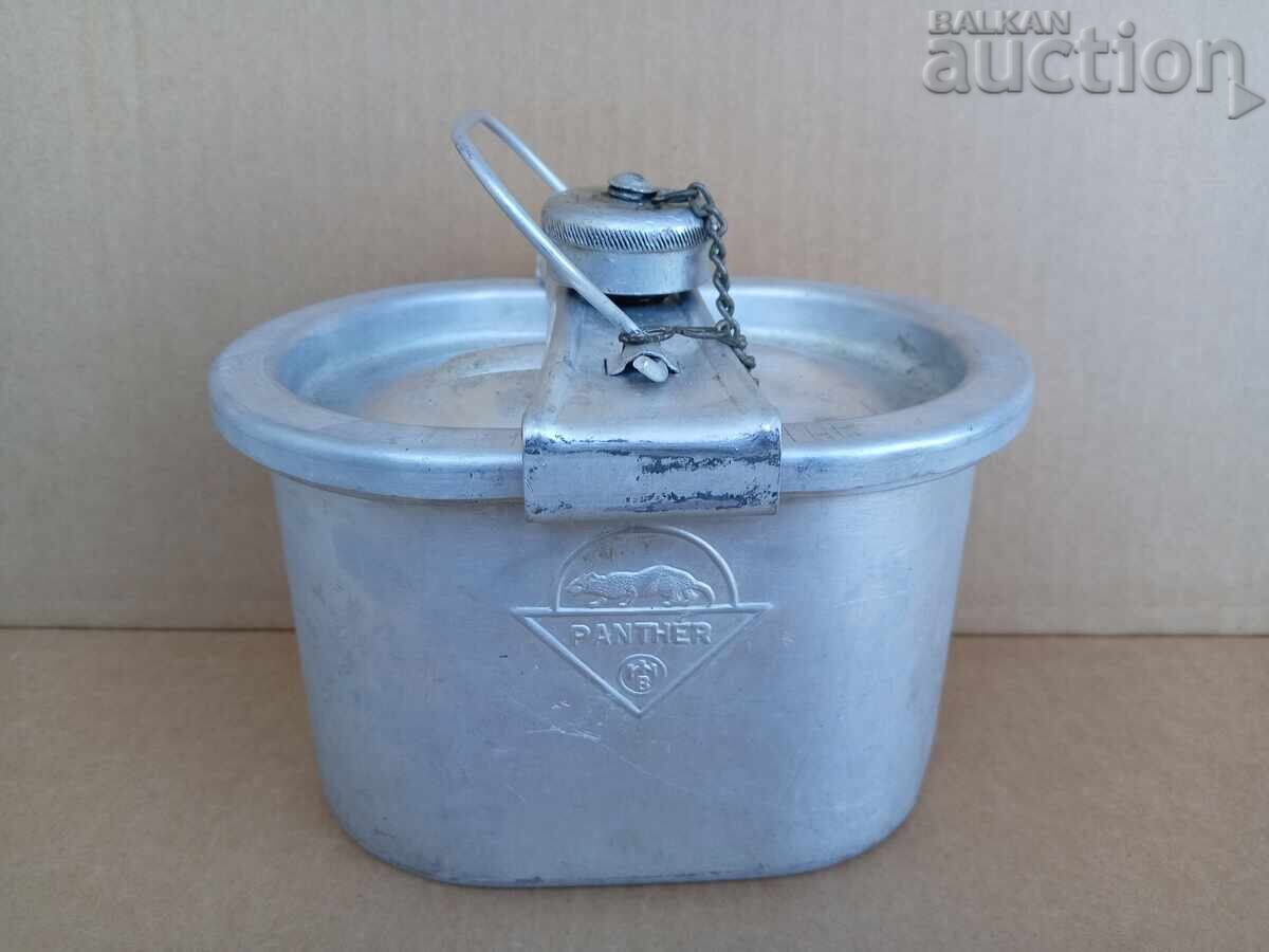 Cană germană veche pentru mâncare Pantera. Panter. WW2 WWII