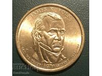SUA. 1 dolar 2009 (D). James K. Polk