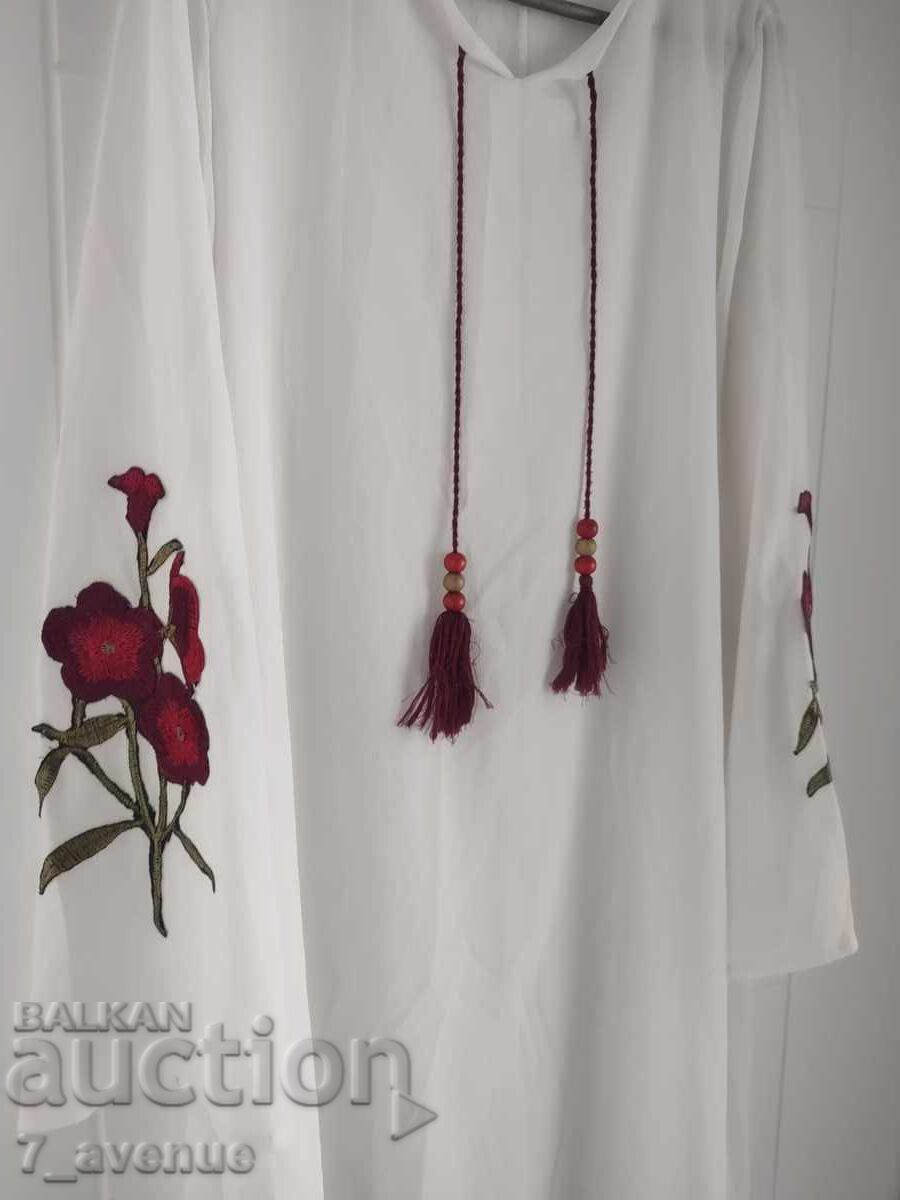 Bluză cămașă lungă, superbă și pentru costum popular, VINTAGE, 3.05.2025 - 5 Bluză cămașă lungă, superbă și pentru costum popular, VINTAGE, 3.05.2025 - 5