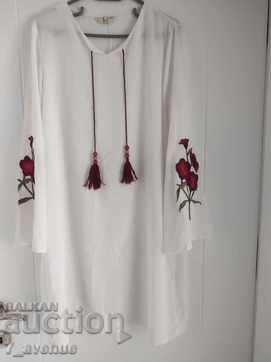 Bluză cămașă lungă, superbă și pentru costum popular, VINTAGE, 3.05.2025 - 7 Bluză cămașă lungă, superbă și pentru costum popular, VINTAGE, 3.05.2025 - 7