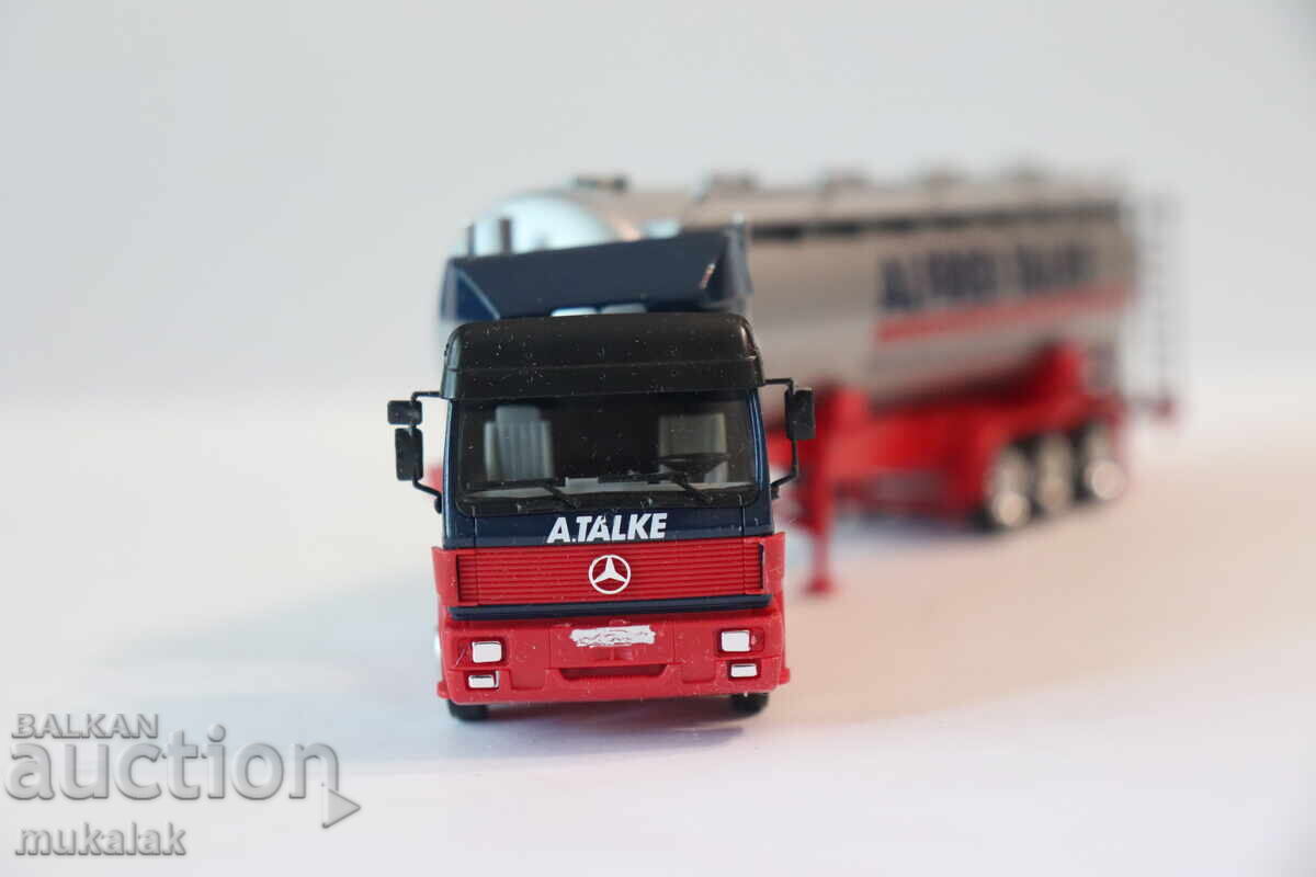 Δημοπρασία HERPA H0 1/87 MERCEDES δεξαμενόπλοιο βυτιοφόρο φορτηγό ΤΙΡ μοντέλο