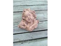 Cap de înger din lemn