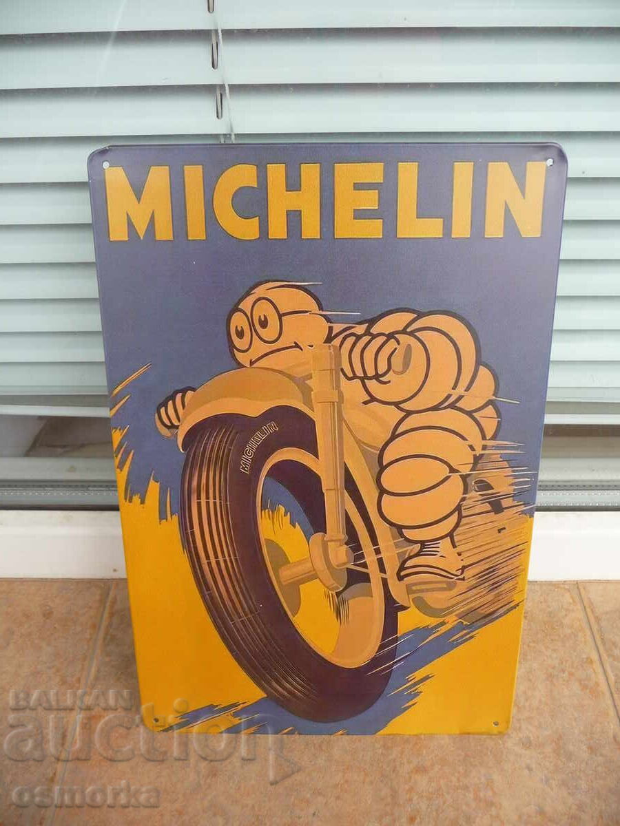 Metal sign advertisement tires Michelin motor Michelin man Metal sign advertisement tires Michelin motor Michelin man