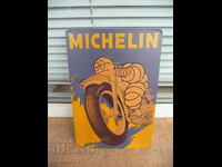 Placă metalică reclamă anvelope Michelin motor Michelin omulețul