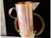 Cana de cupru pentru vin 5 litri, cupru roșu pur