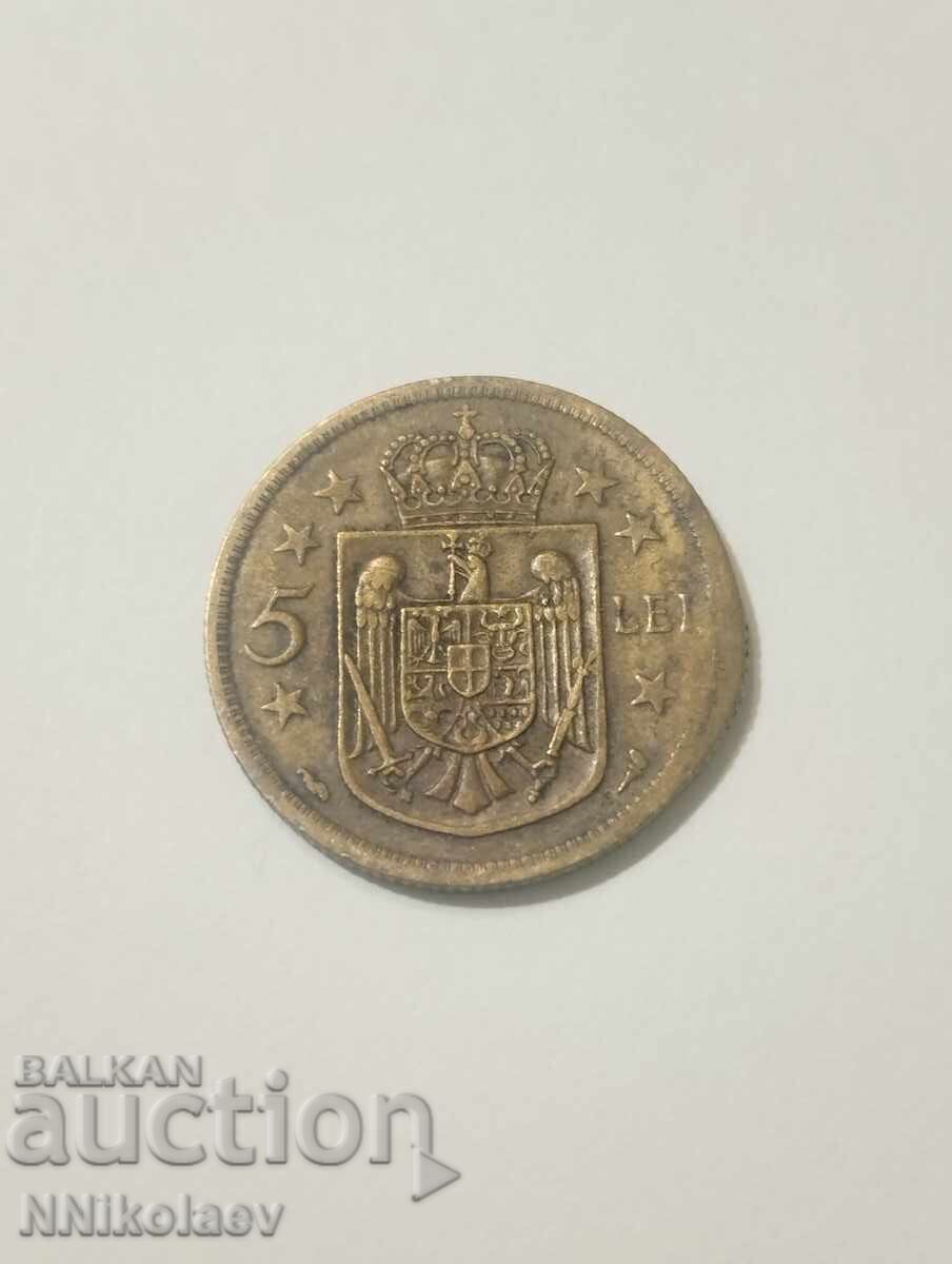 Auction  Romania 5 Lei 1930