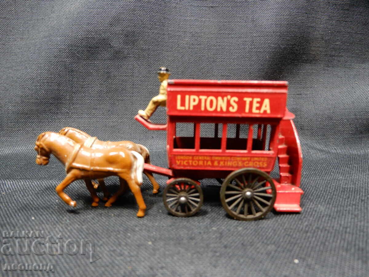 ΠΑΛΙΟ ΡΕΤΡΟ ΜΕΤΑΛΛΙΚΟ ΑΜΑΞΙ HORSE BUS MATCHBOX MOY ENGLAND με τιμή 20.00 BGN | € 10.23