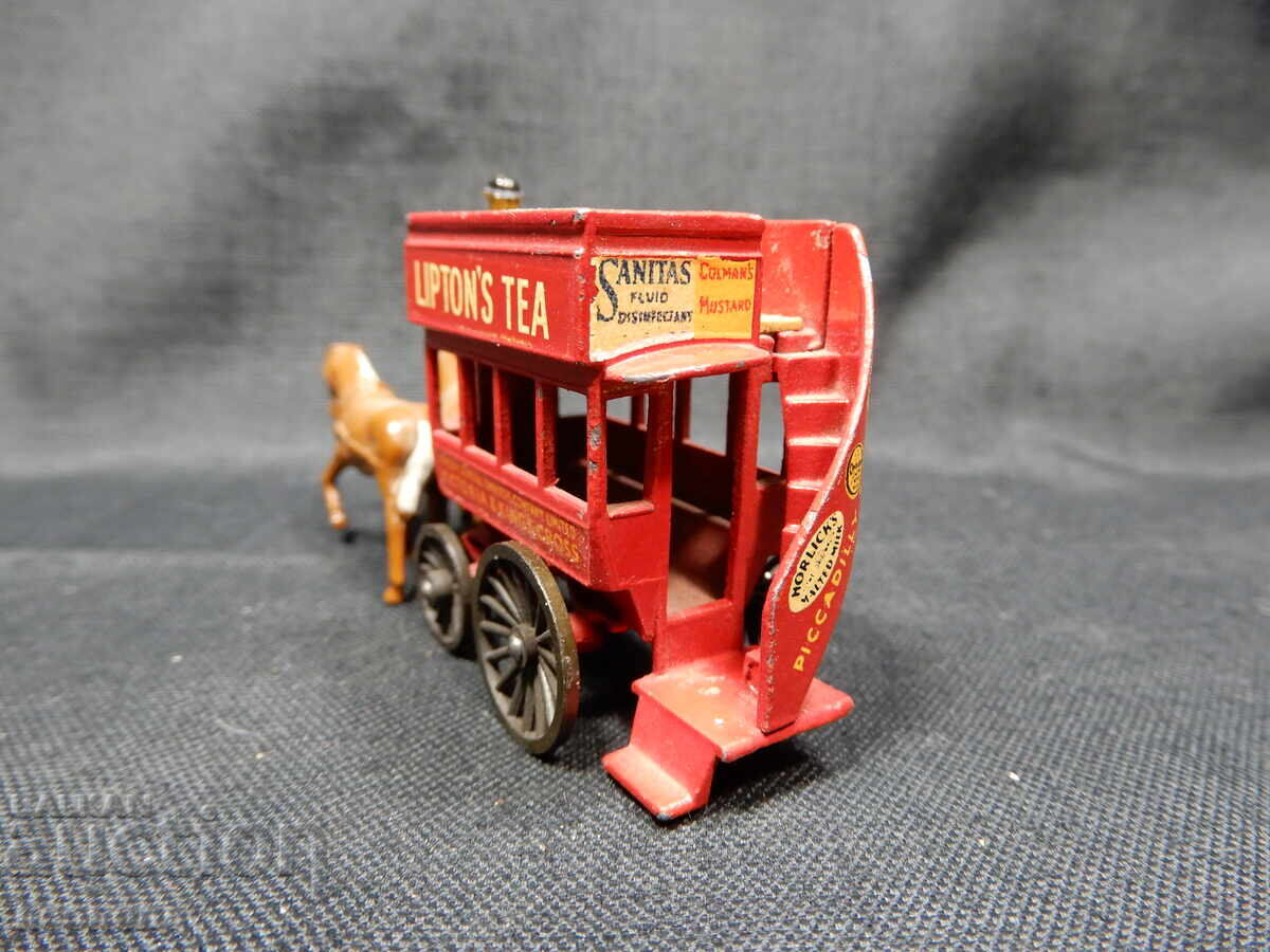 Δημοπρασία ΠΑΛΙΟ ΡΕΤΡΟ ΜΕΤΑΛΛΙΚΟ ΑΜΑΞΙ HORSE BUS MATCHBOX MOY ENGLAND