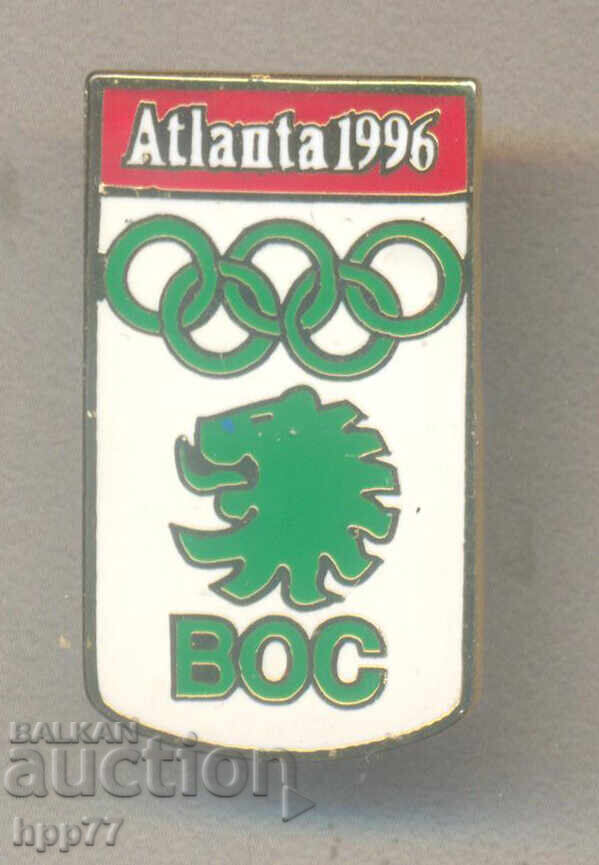 Rare Olympic Official Pin of the BOC for Atlanta 1996