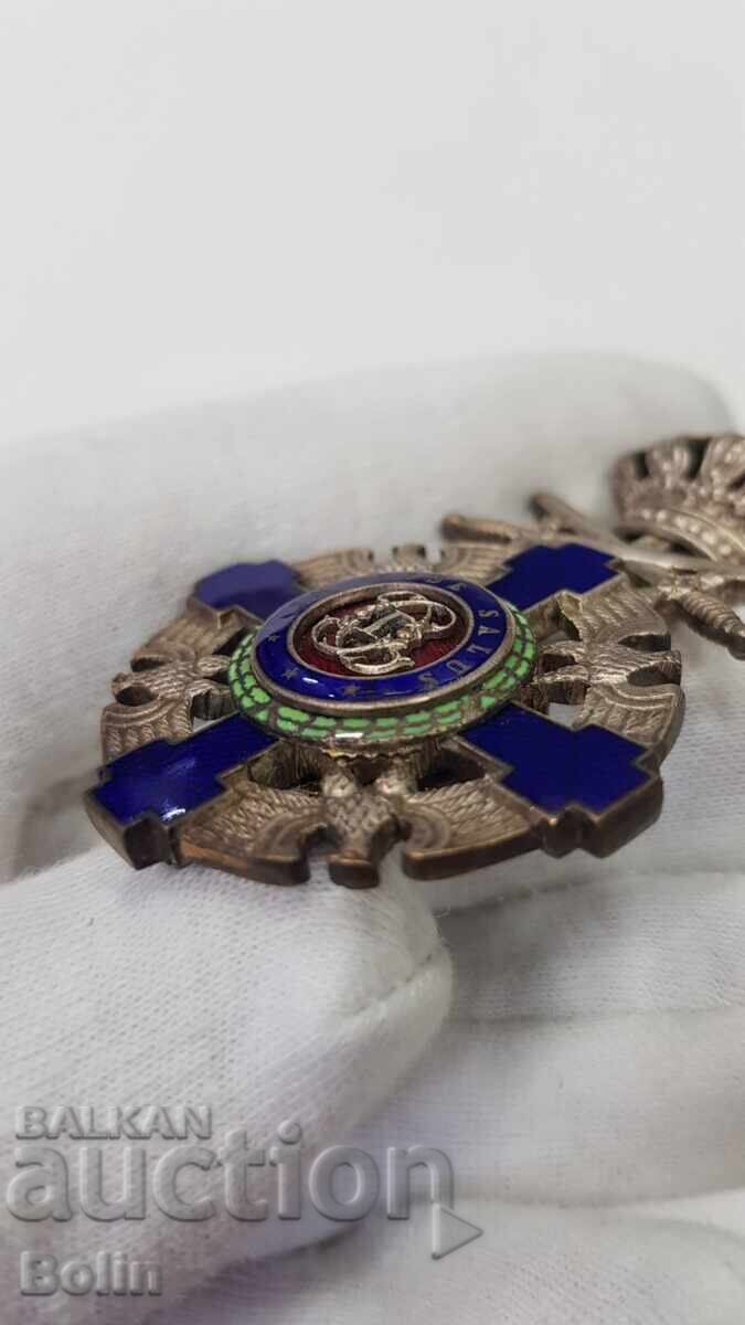 Delivery of Rare Romanian Order of the Star of Carol I with Swords