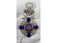 Rare Romanian Order of the Star of Carol I with Swords