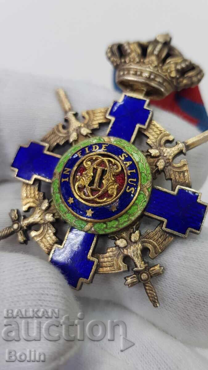 Livrarea Rară Ordine Română Steaua Carol I cu săbii