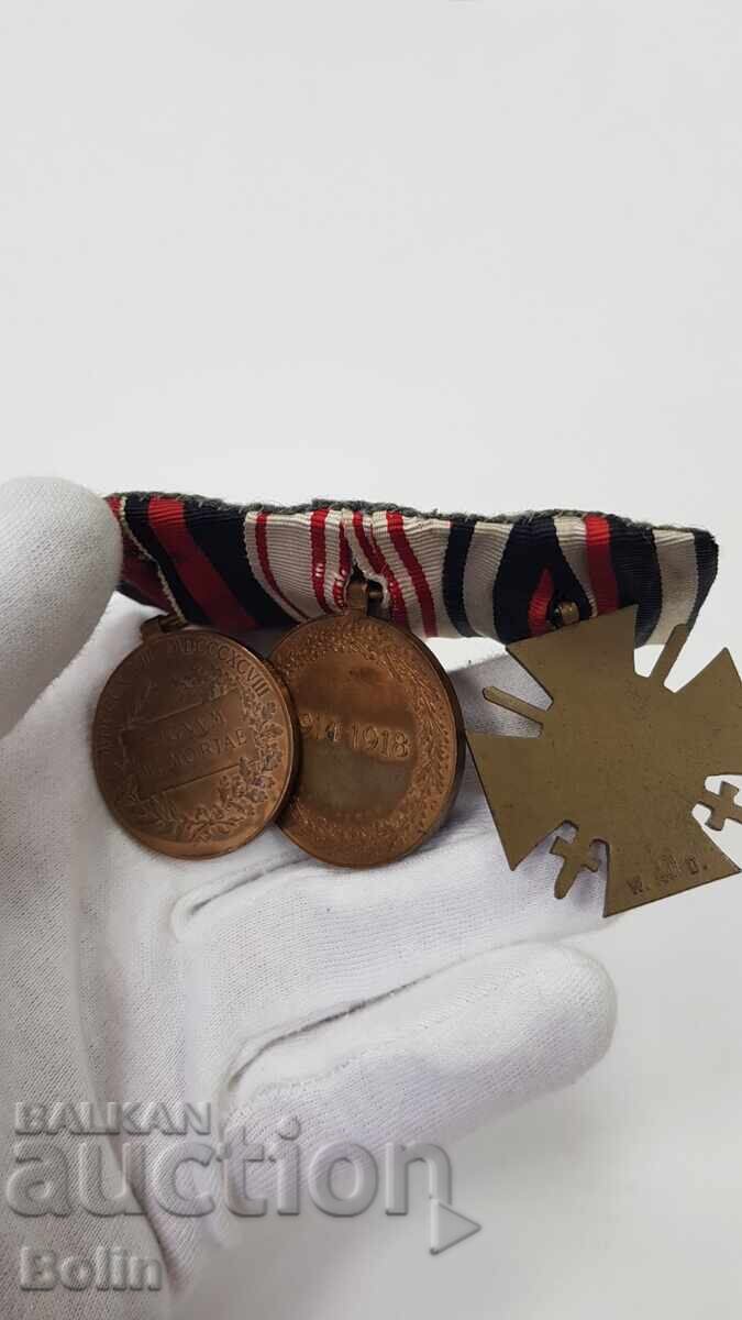 Στρατιωτικό μετάλλιο με μετάλλιο, σταυρό, μετάλλιο - Αυστρία-Γερμανία Α'ΠΠ - 6