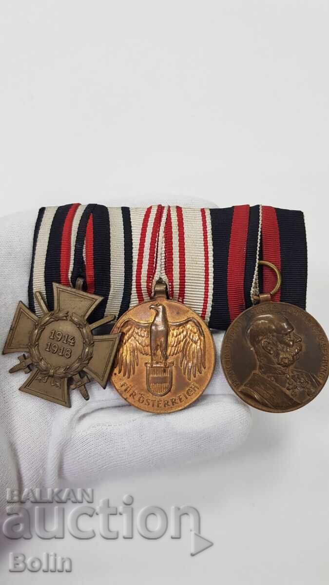 Στρατιωτικό μετάλλιο με μετάλλιο, σταυρό, μετάλλιο - Αυστρία-Γερμανία Α'ΠΠ