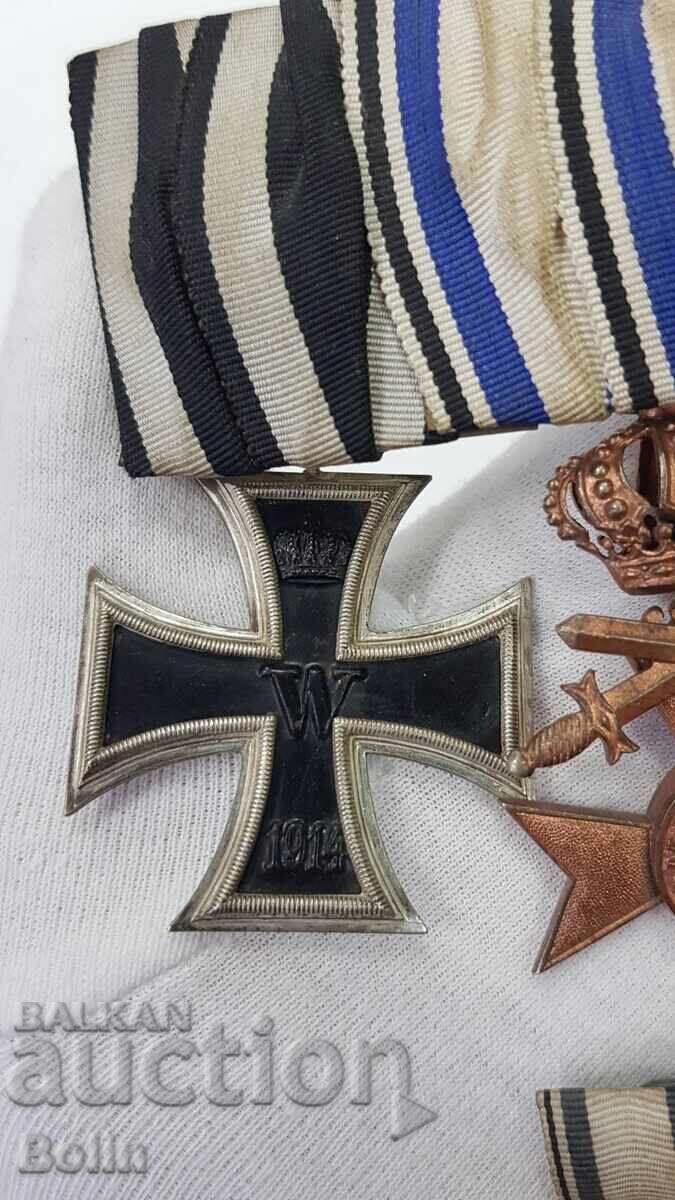 Σπάνιο στρατιωτικό κολάρο, σταυρός, παράσημο, μετάλλιο - Α' ΠΠ 1914-1918 με τιμή 650.00 BGN | € 332.34