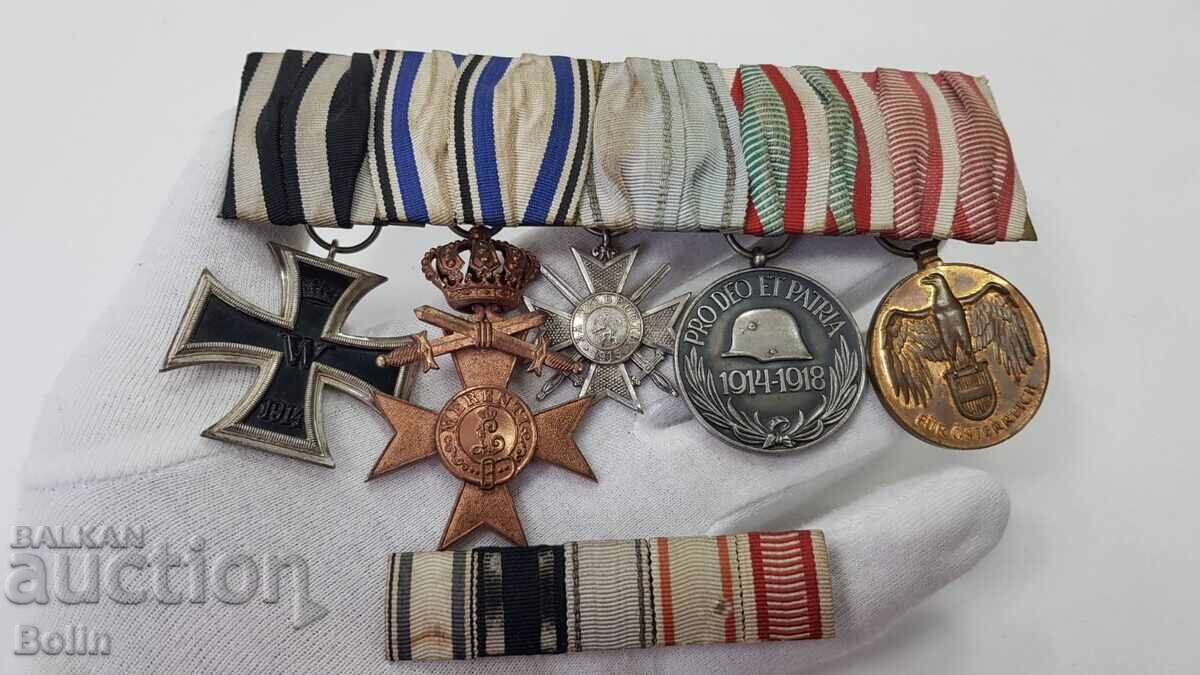 Σπάνιο στρατιωτικό κολάρο, σταυρός, παράσημο, μετάλλιο - Α' ΠΠ 1914-1918