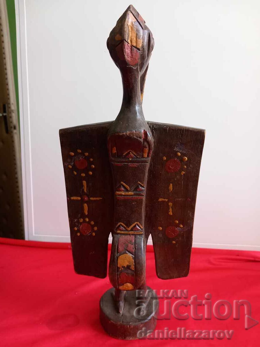 Livrarea Sculptură din lemn SEC. XIX SENUFO, Pasăre Rinocer, Coasta de Fildeș