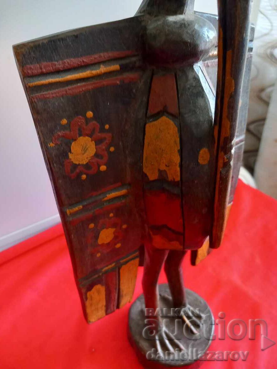 Sculptură din lemn SEC. XIX SENUFO, Pasăre Rinocer, Coasta de Fildeș - 5