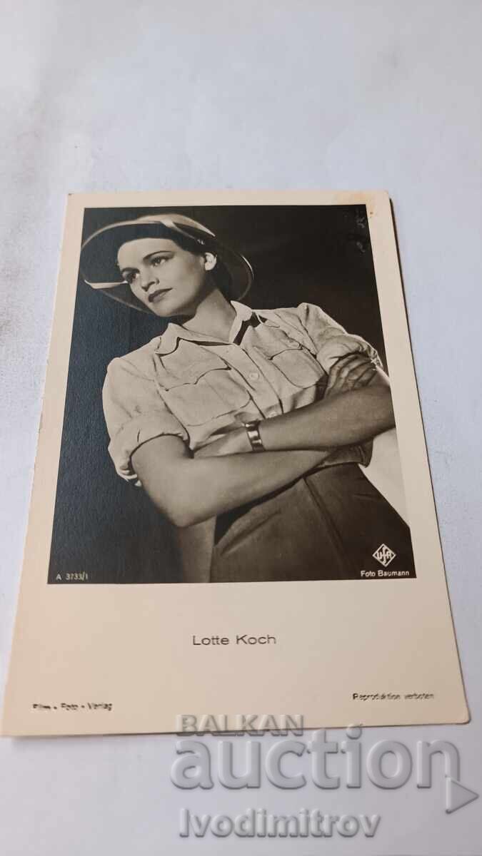 Cartolină poștală Lotte Koch Cartolină poștală Lotte Koch