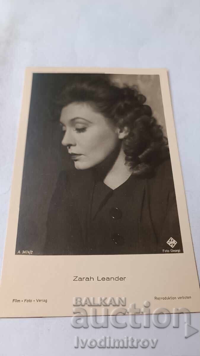 Zarah Leander postcard Zarah Leander postcard