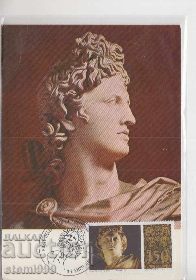 Carte poștală Maximum FDC ARTĂ VATICAN MUZEE Carte poștală Maximum FDC ARTĂ VATICAN MUZEE
