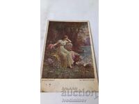 Carte poștală Hans Zatzka Des Mudchens Klage 1918 TS K