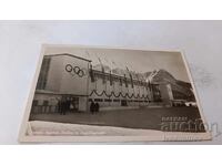 Postcard Olympia-Kunsteis-Stadion m. Zugspitzgruppe