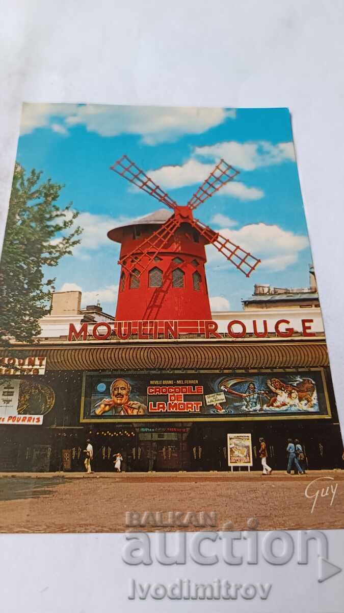 Postcard Paris Le Moulin Rouge Place Blanche Postcard Paris Le Moulin Rouge Place Blanche
