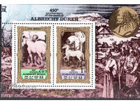1980. Coreea de Nord. 450 de ani de la moartea lui Albrecht Dürer. Bloc