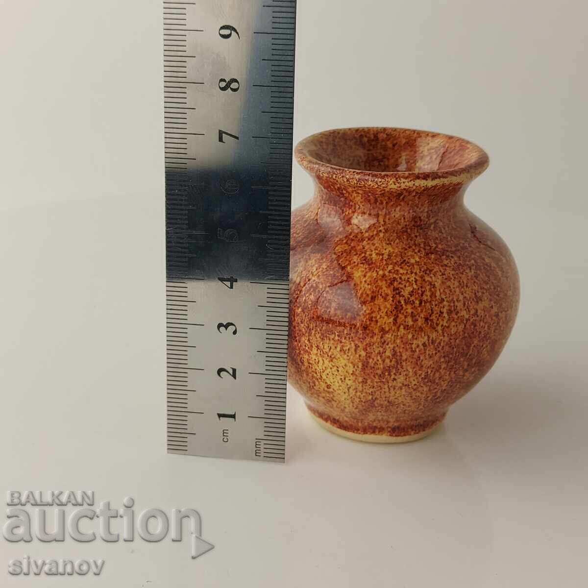 Interesting old small vase 6.5 cm #5851 - 6