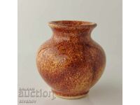 Ενδιαφέρον παλιό μικρό βάζο 6,5 εκ #5851