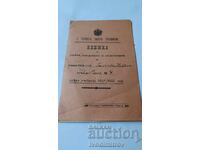 Carte despre succes, comportament și absențe, anul școlar 1921/22