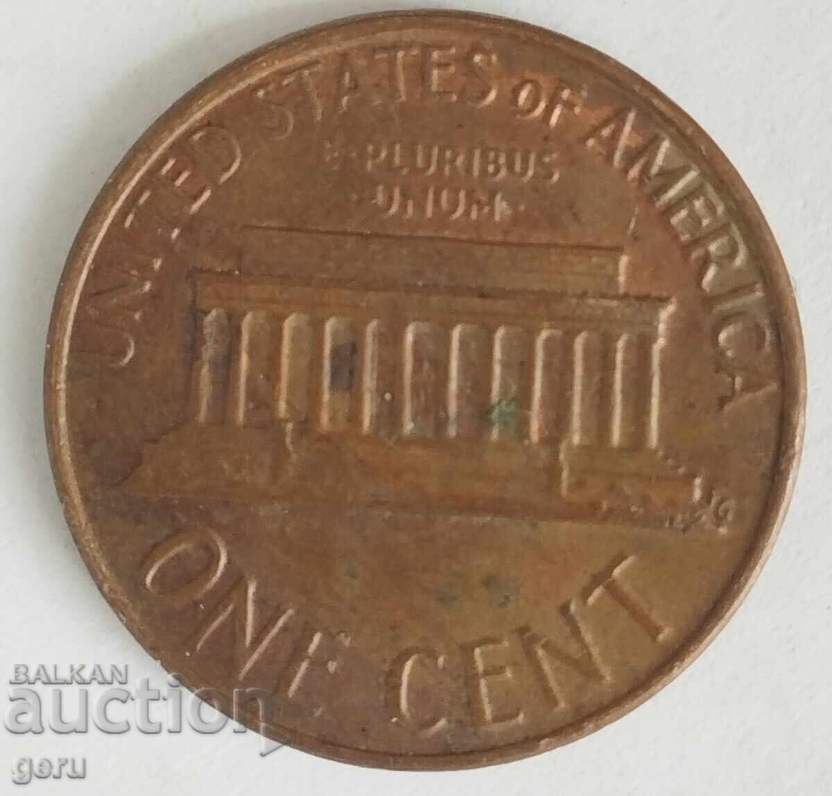 1 цент  САЩ  1976                           j35 с цена 1.00 лв. | € 0.51