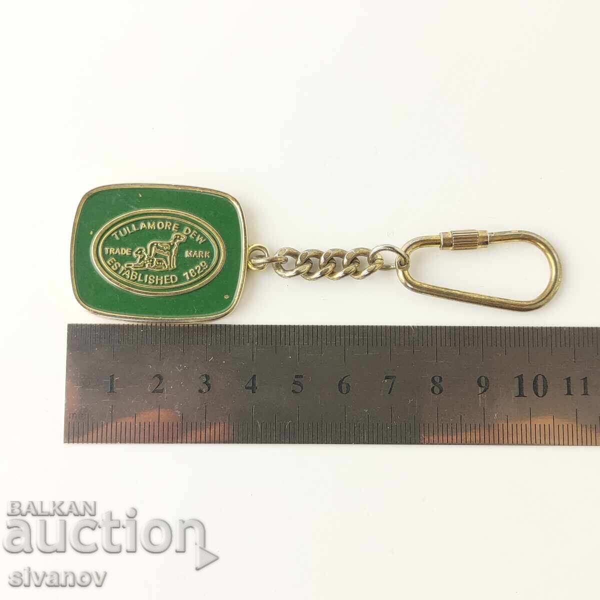 Interesting old keychain TULLAMORE DEW Irish Whisk #5854 - 6