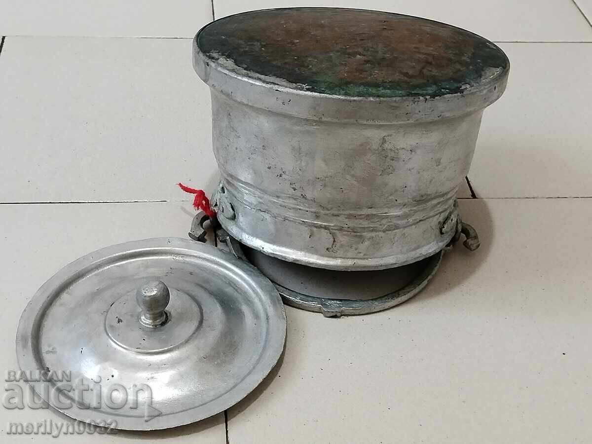 Παράδοση Καζάνι καλαϊδωμένο με καπάκι χάλκινο, μπακιρένιο, παλιό δοχείο μέλι Παράδοση Καζάνι καλαϊδωμένο με καπάκι χάλκινο, μπακιρένιο, παλιό δοχείο μέλι