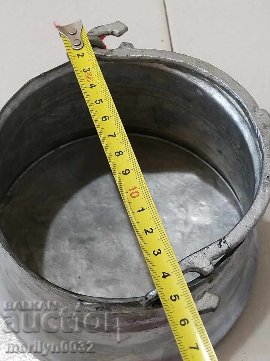 Καζάνι καλαϊδωμένο με καπάκι χάλκινο, μπακιρένιο, παλιό δοχείο μέλι - 5 Καζάνι καλαϊδωμένο με καπάκι χάλκινο, μπακιρένιο, παλιό δοχείο μέλι - 5