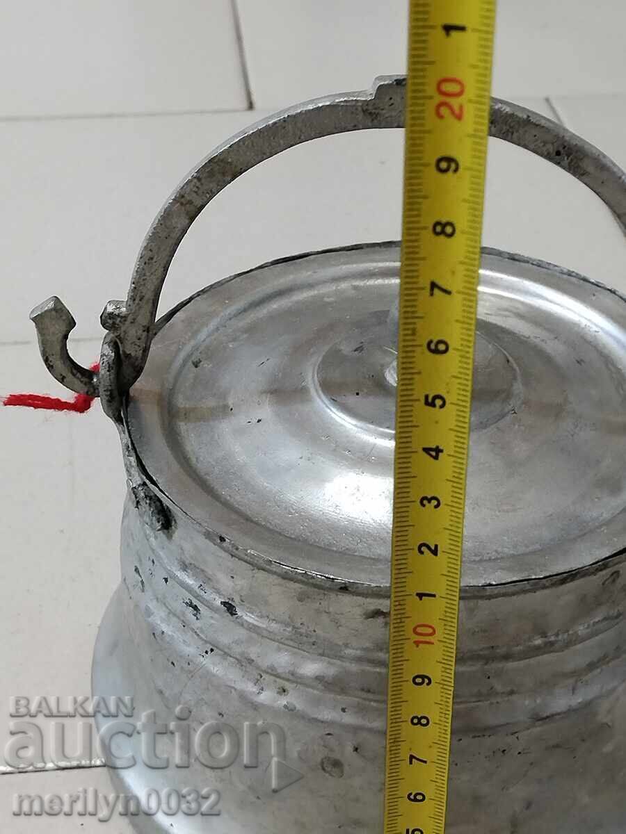 Cazan cositorit cu capac, vas de cupru, cană de bunică, vas de cupru - 6 Cazan cositorit cu capac, vas de cupru, cană de bunică, vas de cupru - 6