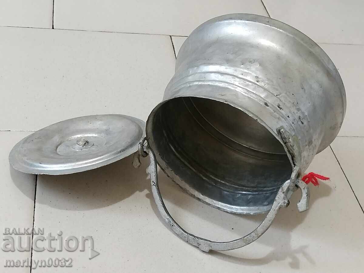 Cazan cositorit cu capac, vas de cupru, cană de bunică, vas de cupru - 7 Cazan cositorit cu capac, vas de cupru, cană de bunică, vas de cupru - 7